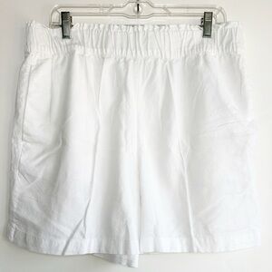 Alexander Jordan White Linen Shorts Size Large